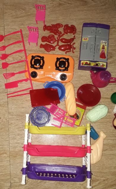 Sét bộ đồ chơi nhà bếp kệ chén Đồng sanh Việt Nam