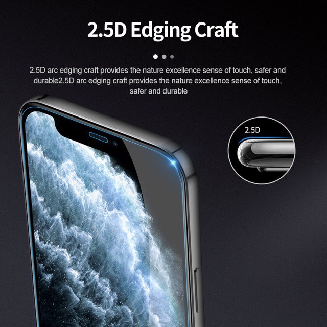Kính cường lực không viền siêu mỏng cho iPhone 15 ProMax,14 ProMax ,12,13 ProMax , chính hãng Nillkin Amazing H + Pro