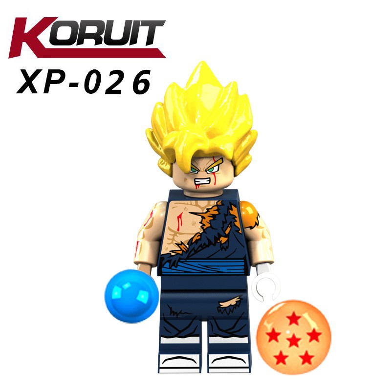 Minifigures Các Nhân Vật Trong Phim 7 Viên Ngọc Rồng Son Goku - Dragon Ball Goku Koruit XP021 XP022 XP023 XP024 XP025