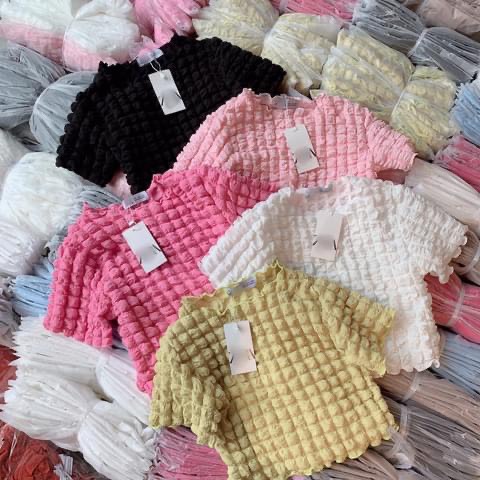 Áo Thun Xốp Kiểu Cộc Tay Xinh Xắn_AT Clothing