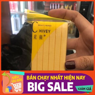 Gói 12 thanh bông mút rửa mặt chivey