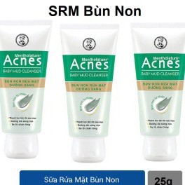 Tặng 1 tuýp SM Hàn Quốc khi mua    Kem rửa mặt Acnes bùn non dưỡng sáng da 25g