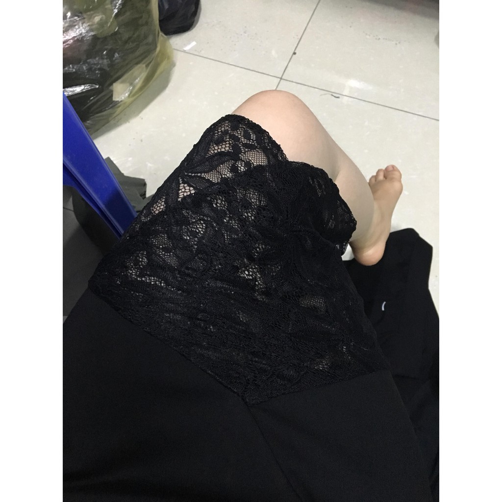 CHÂN VÁY BÚT CHÌ có khóa séc kéo ❤️ phối ren chéo giữa LẠ VÀ ĐỘC | BigBuy360 - bigbuy360.vn