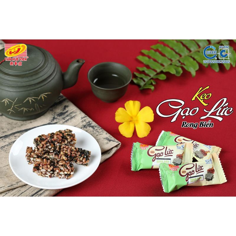 Kẹo gạo lứt rong biển Tân Huê Viên 200g