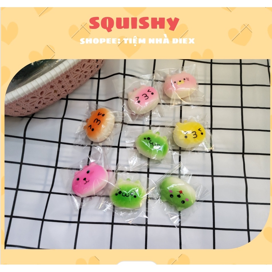 Squishy mặt mèo kèm bao bì