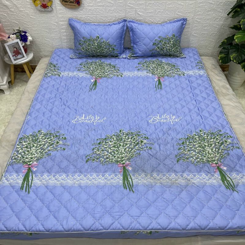 sét ga gối chun trần có bán kèm cả chăn hè