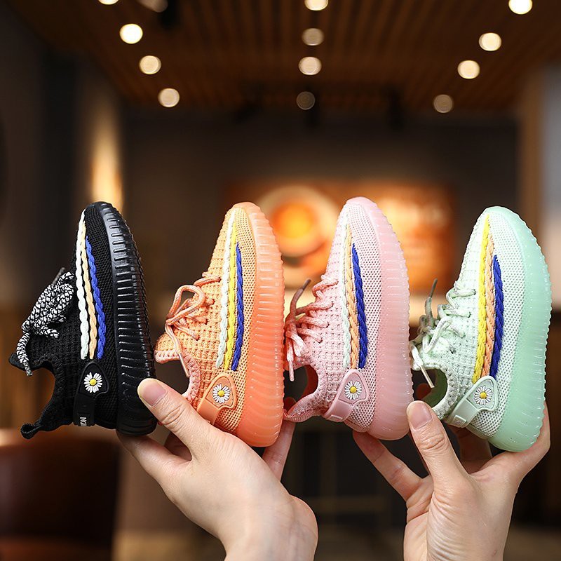 Giày Thể Thao Mềm Mại Họa Tiết Trái Cây Xinh Xắn Dành Cho Bé 3-7 Tuổi