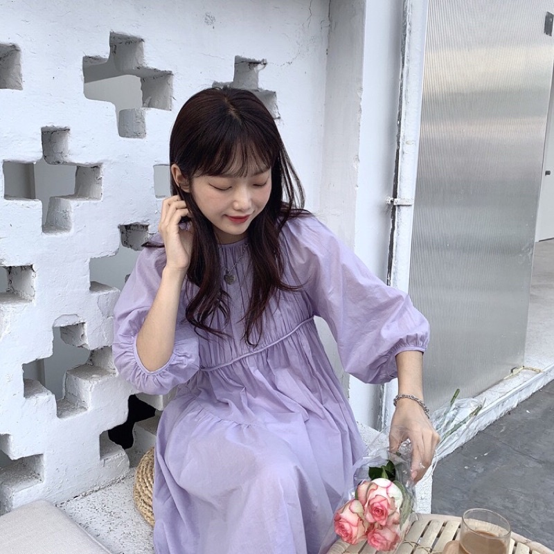 VÁY TIỂU THƯ MÀU OẢI HƯƠNG DÁNG DÀI