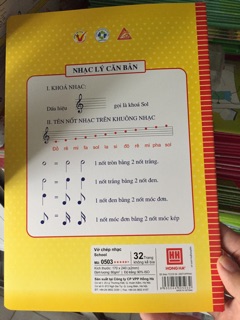VỞ CHÉP NHẠC