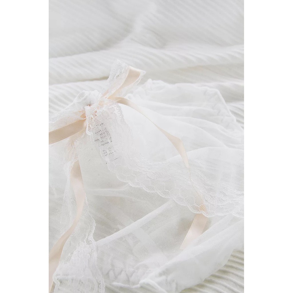 Quần Lót Ren Nữ Xuyên Thấu Đính Nơ Sau Dễ Thương Chíp Ren Nữ Cao Cấp Mainia Shop