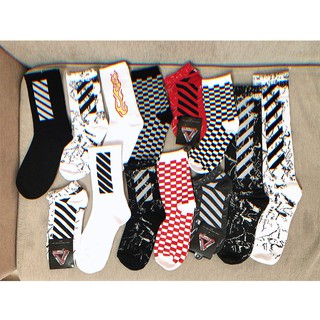 Vớ (tất) unnisex Off White nhiều mẫu (hình thật)
