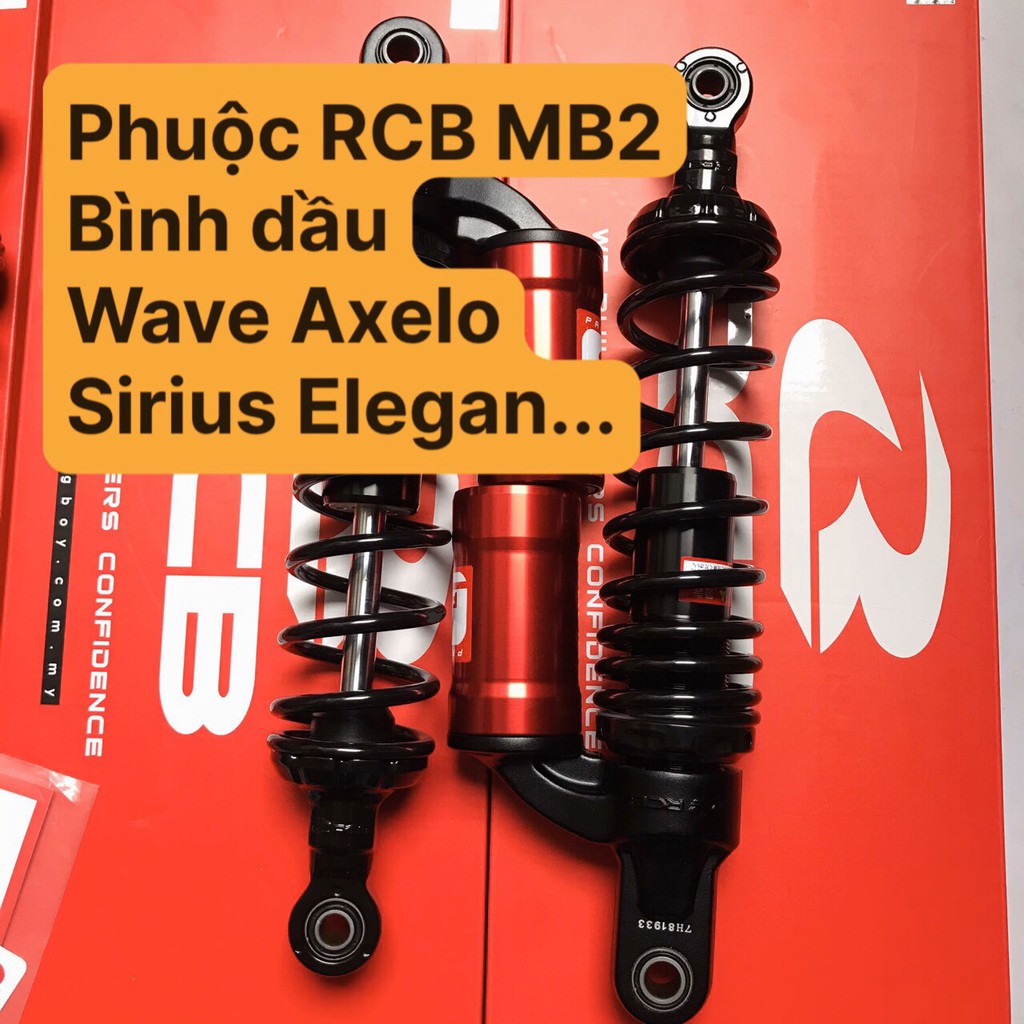 [CÓ VIDEO] 1 Đôi phuộc giảm sóc WAVE DREAM FUTURE BLADE SIRIUS AXELO ELEGAN RCB MB2 màu đen-bình dầu