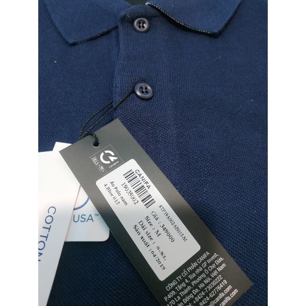 Áo polo nam Canifa cotton USA