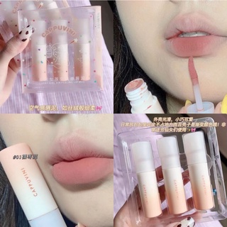 Bộ ba son môi Kapo màu Nude đào và lì lâu trôi