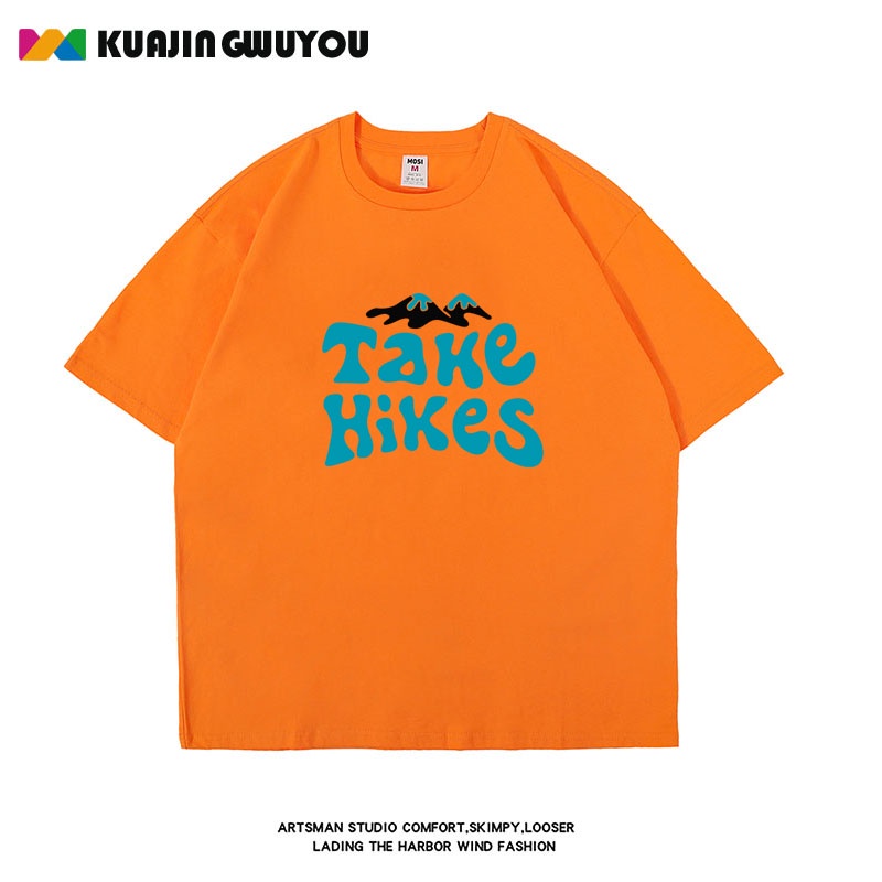 Áo Thun Tay Ngắn Cổ Tròn Dáng Rộng Thời Trang Mùa Hè Phong Cách Âu Mỹ Size M-8XL