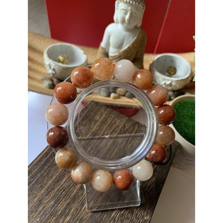 Vòng tay san hô đỏ hóa thạch 12 li