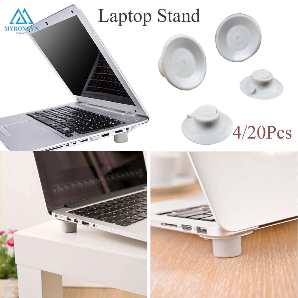 Set 4/ 20 chân đỡ laptop bằng nhựa tản nhiệt chống trượt tiện dụng