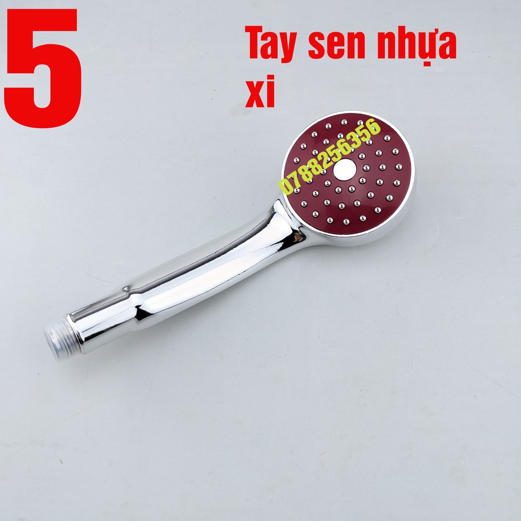 Tay sen tắm nhựa si inox tăng áp Bát sen - Vòi sen - Vòi sen tắm BR02