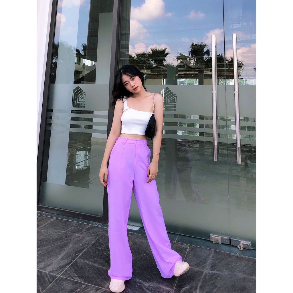 HEYBEE Quần dáng suông màu trơn HT283 | BigBuy360 - bigbuy360.vn