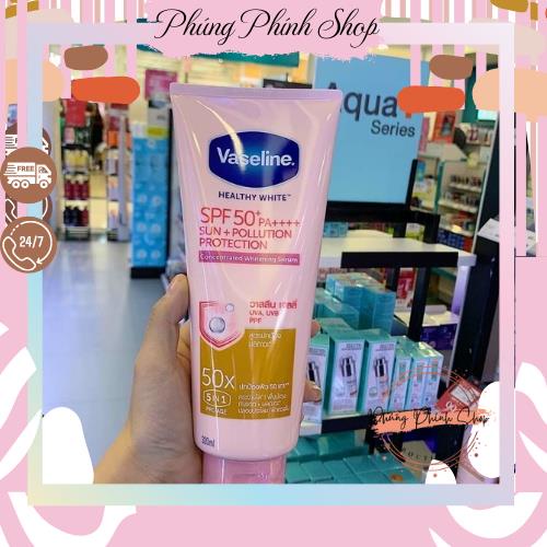 [HÀNG CHÍNH HÃNG 100%] Kem dưỡng trắng da chống nắng Vaseline 50x SPF 50++ hàng mới từ Thái Lan