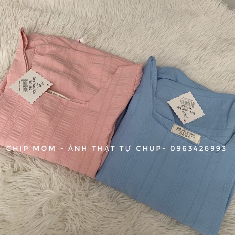 [Mã FAMARAL2 giảm 10K đơn 50K] [Ảnh Thật] Set Bộ Bầu Babydoll Chất Đũi Hàn Mềm Mát (Cả Quần) Cực Xinh Và Thời Trang