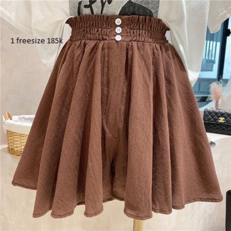 (Sale) quần giả váy xếp ly dáng xoè