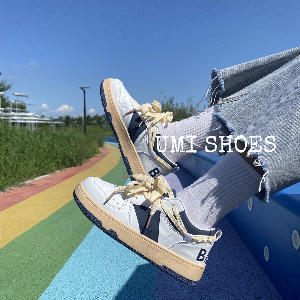 [LOẠI 1] Giày thể thao nữ đế bằng mã BBAU da vải canvas mềm bata mới hot phong cách retro ulzzang đẹp cá tính thời trang