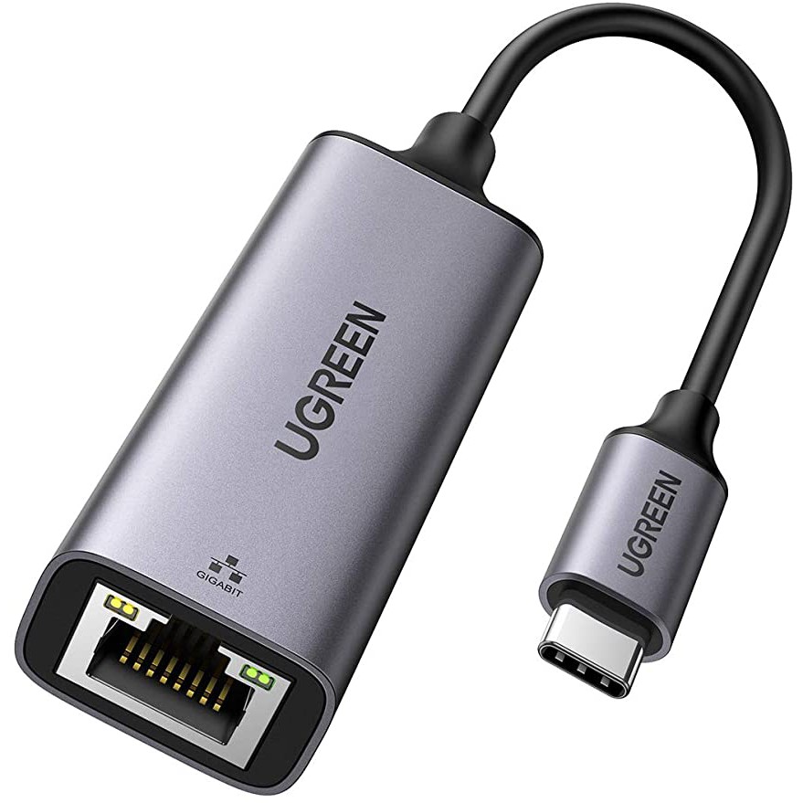 [Mã 55ELSALE1 giảm 7% đơn 300K] Cáp chuyển đổi USB type C sang cổng mạng LAN 1Gbps RJ45 UGREEN CM199 50737