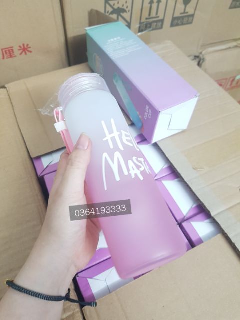 Sale sốc bình thủy tinh Hello Master 420ml