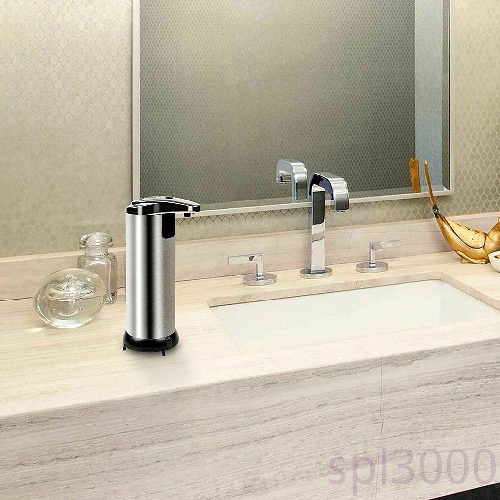 Bình đựng xà phòng cảm ứng bằng thép không gỉ tiện lợi