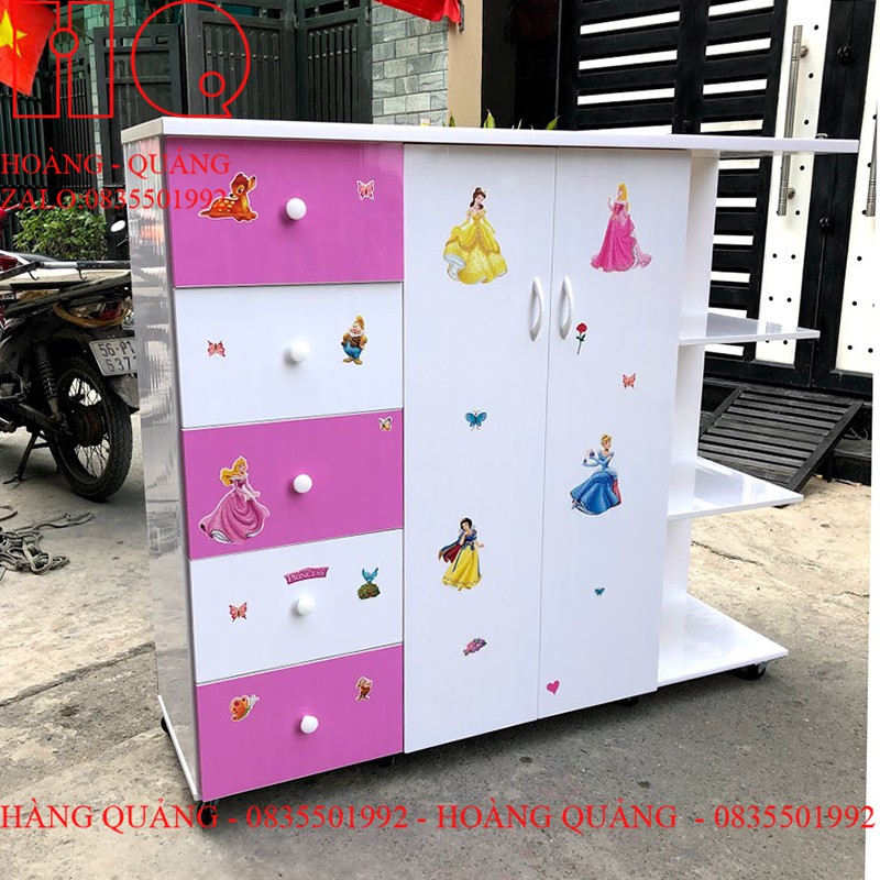 tủ quần áo cho bé gái_nhựa nhật cao cấp chống nước tuyệt đối | BigBuy360 - bigbuy360.vn