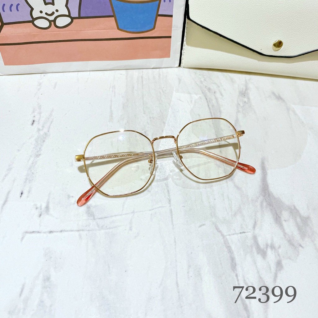 Gọng kính cận Bunny gọng kim loại hàn mắt tròn nhiều màu sắc lựa chọn 72399 phù hợp với mọi khuôn mặt