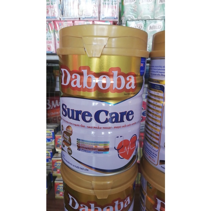 Sữa dinh dưỡng phục hồi sức khỏe  Sure Care Daboba 900g dành cho người ốm, người bệnh, cần phục hồi sức khỏe