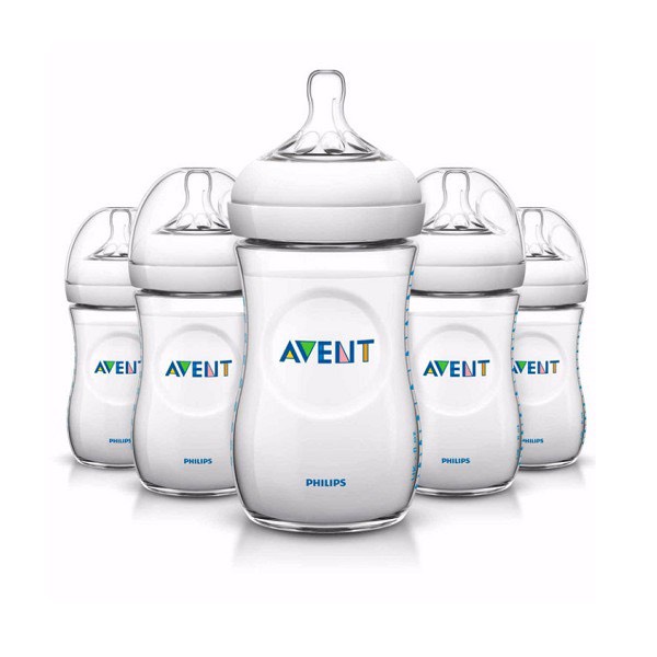 Bình sữa Philips AVENT Natural 260ml mẫu cũ kèm Núm số 2