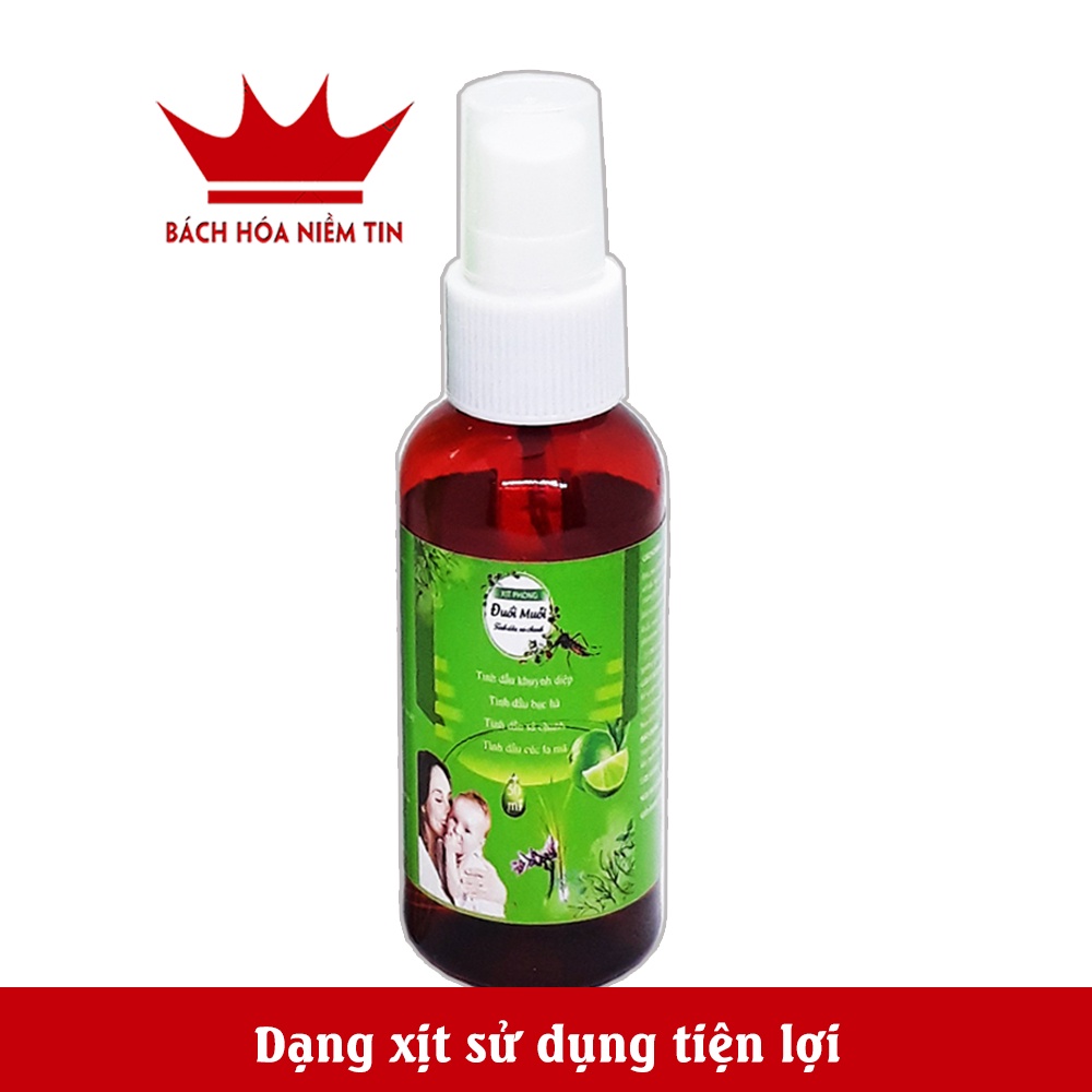 Xịt tinh dầu đuổi muỗi - Xịt chống muỗi cho trẻ em - hoàn toàn từ thảo dược thiên nhiên- an toàn cho trẻ sơ sinh