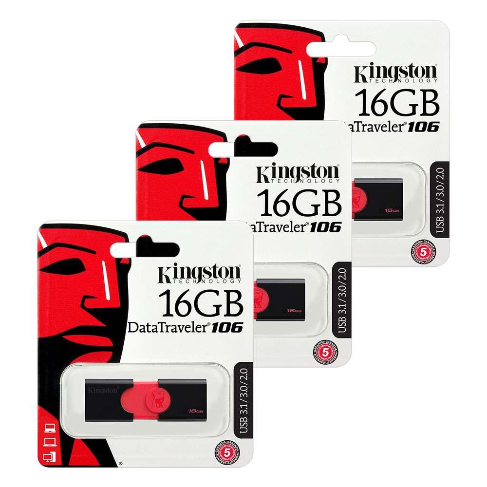USB 3.0 16GB Kingston DataTraveler 106 G3 DT 106 G3 - Chính hãng | BigBuy360 - bigbuy360.vn