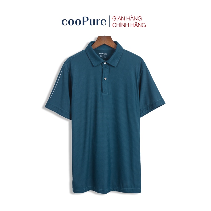 Áo thun polo nam cooPure dòng active, chất vải rayon mát mịn, thiết kế đường phản quang tinh tế NO.2773 (3 màu)