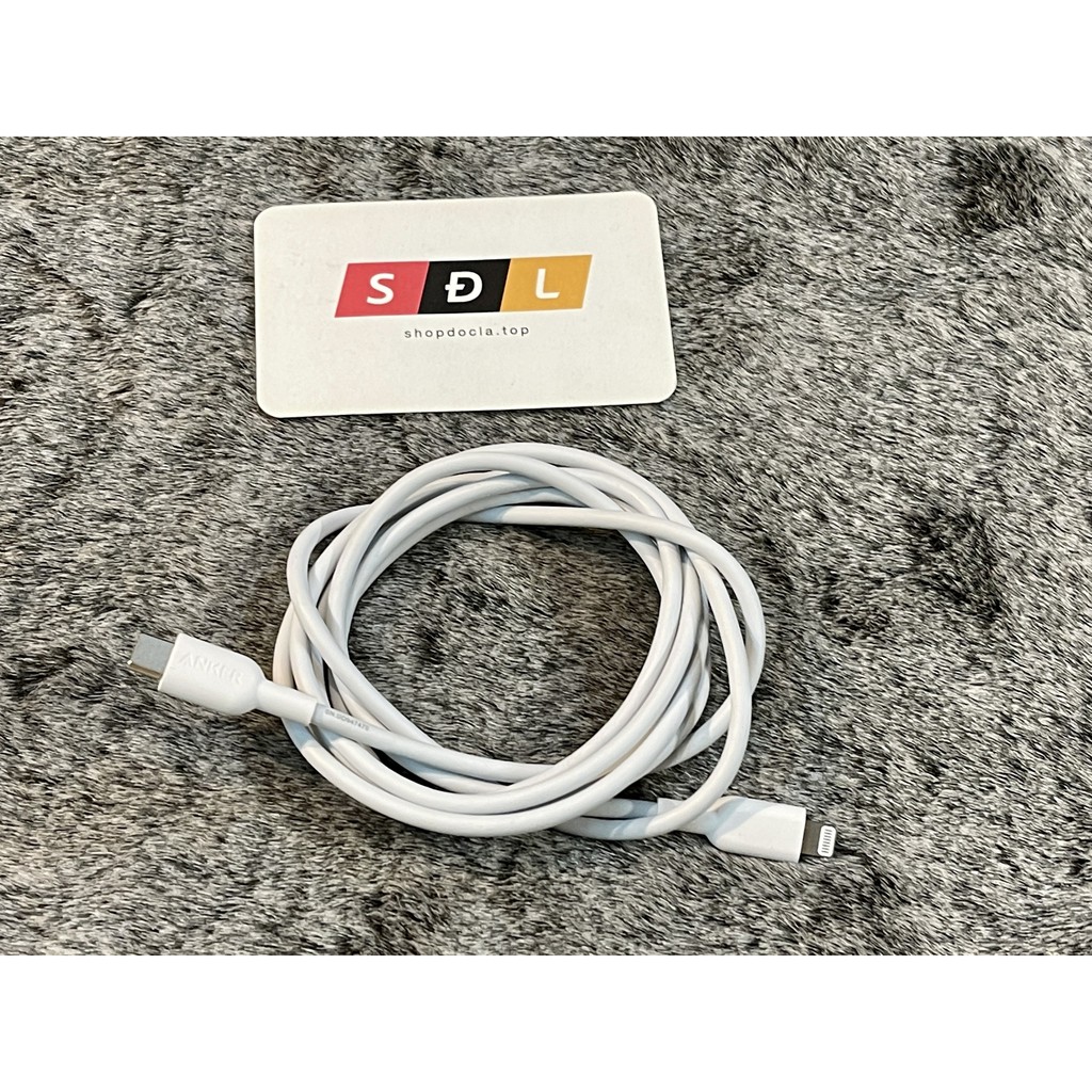 Cáp siêu bền Anker PowerLine II Lightning to USB-C model A8633 dài 1.8m