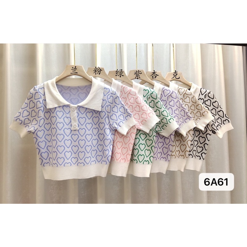 Áo Len Tay Ngắn Kiểu Dáng Đơn Giản Thời Trang Dành Cho Nữ