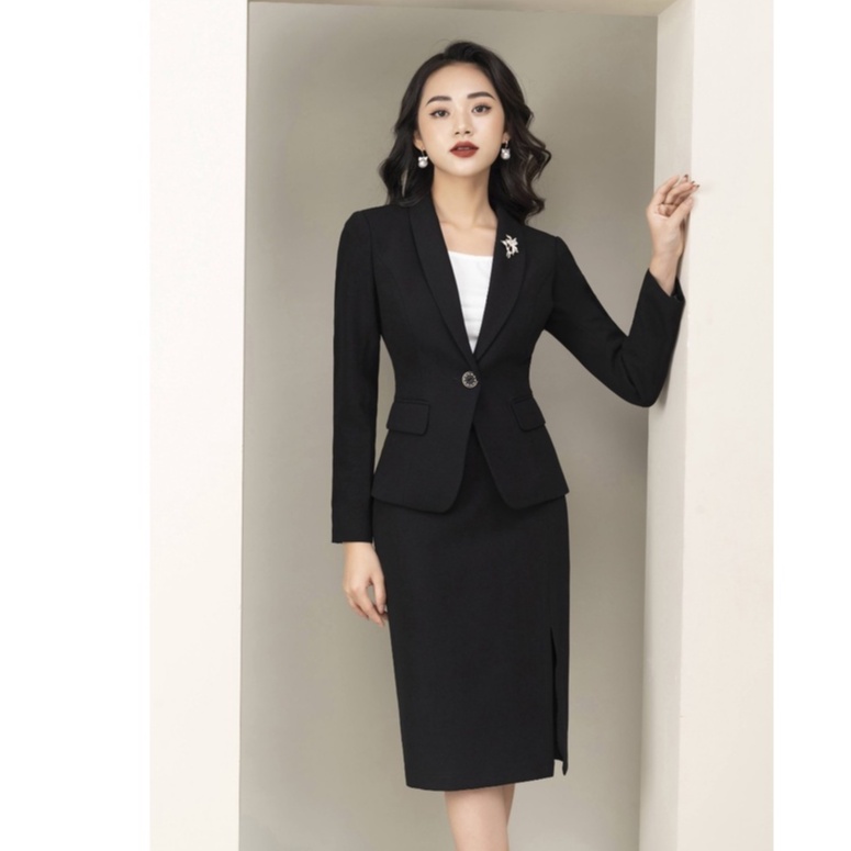 BỘ VEST CÔNG SỞ,SET VÉT CỔ SAM VD0069