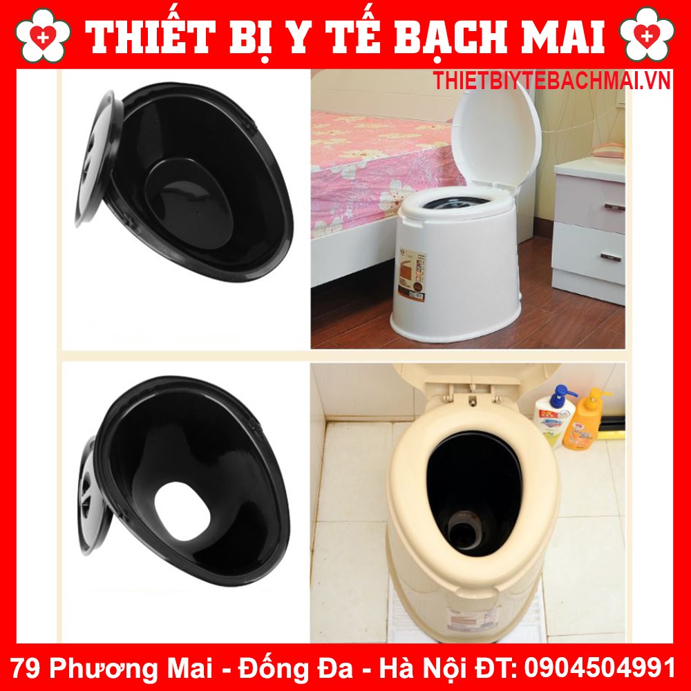 [TBYT BẠCH MAI] Bô Vệ Sinh Cho Người Già, Toilet Di Động Nhựa Cao Cấp