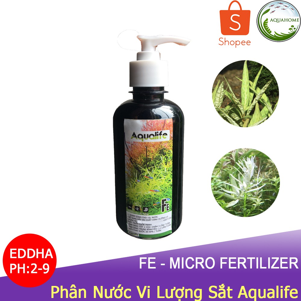 Phân Nước Fe EDDHA Aqualife Dành Cho Cây Thủy Sinh, BuCep, Ráy