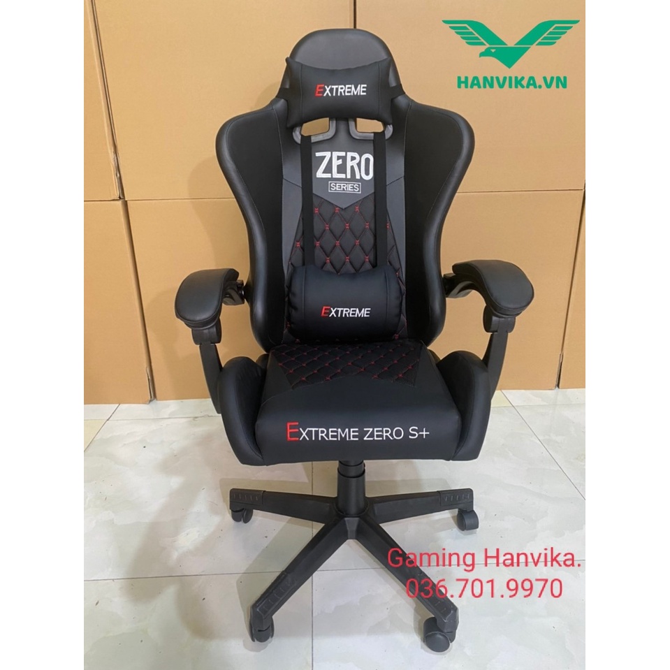 Ghế Gaming EXTREME ZERO S+ chân xoay ngả lưng 160 – Màu Đen