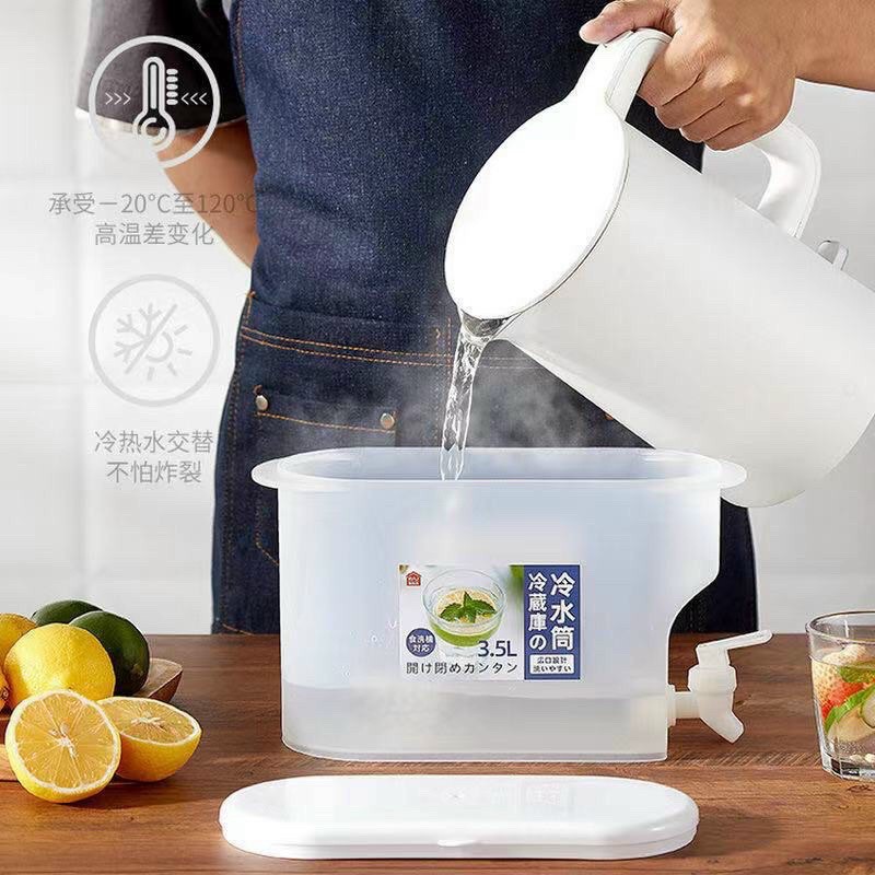 [KHO SỈ] Bình nước 3.5l có vòi, bình nước có vòi để tủ lạnh tiện dụng cao cấp( hàng loại 1)