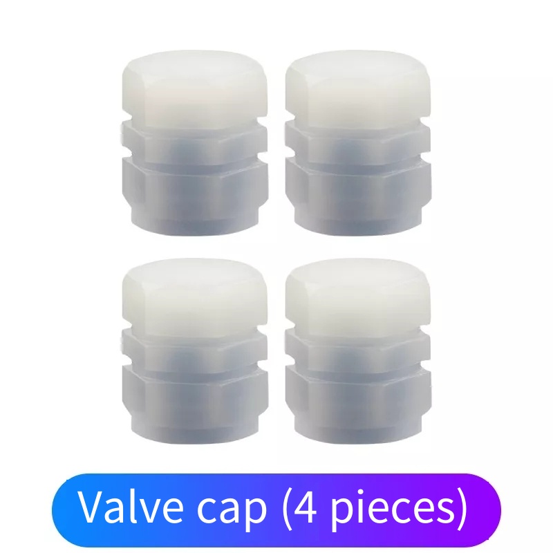 1 Bộ 4 Nắp Van Bánh Xe Dạ Quang Màu Xanh Dương Cho Xe Hơi Xe Máy Xe Đạp