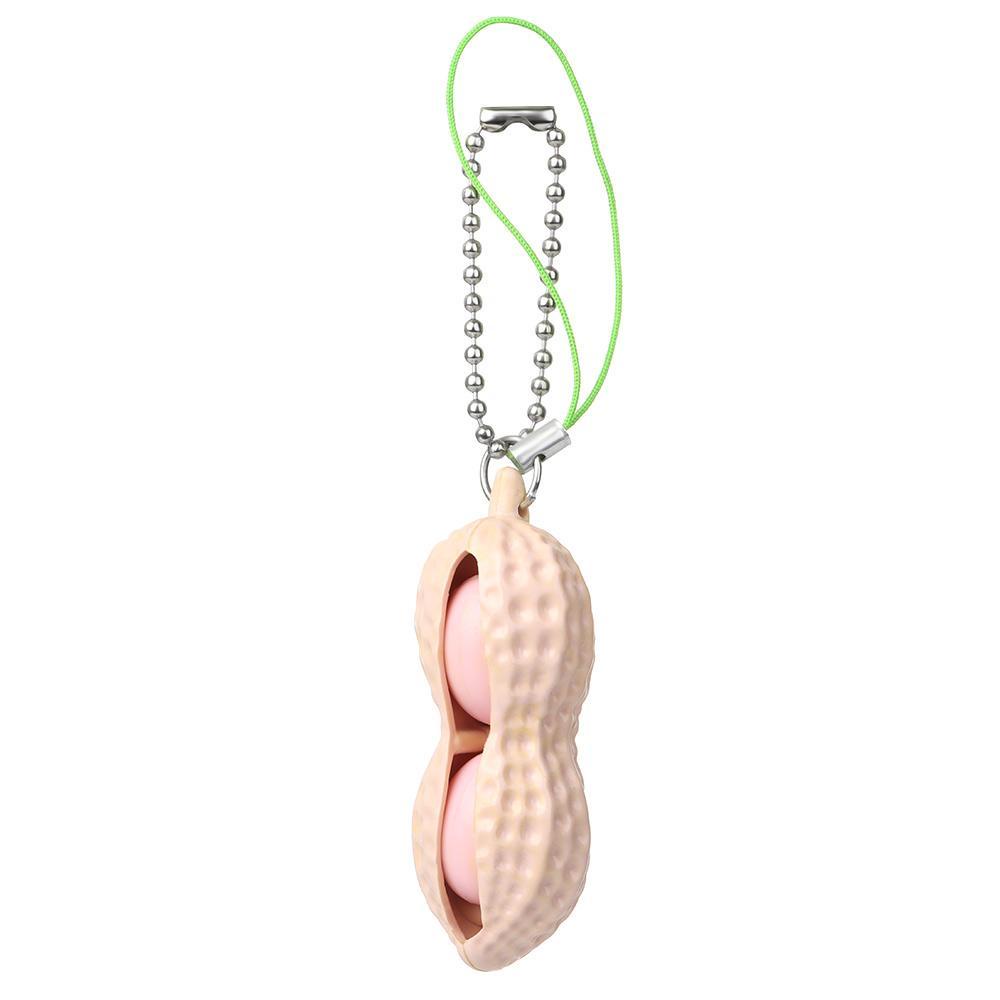 Móc Khóa Hình Hạt Đậu Phộng Bóp Để Giảm Căng Thẳng