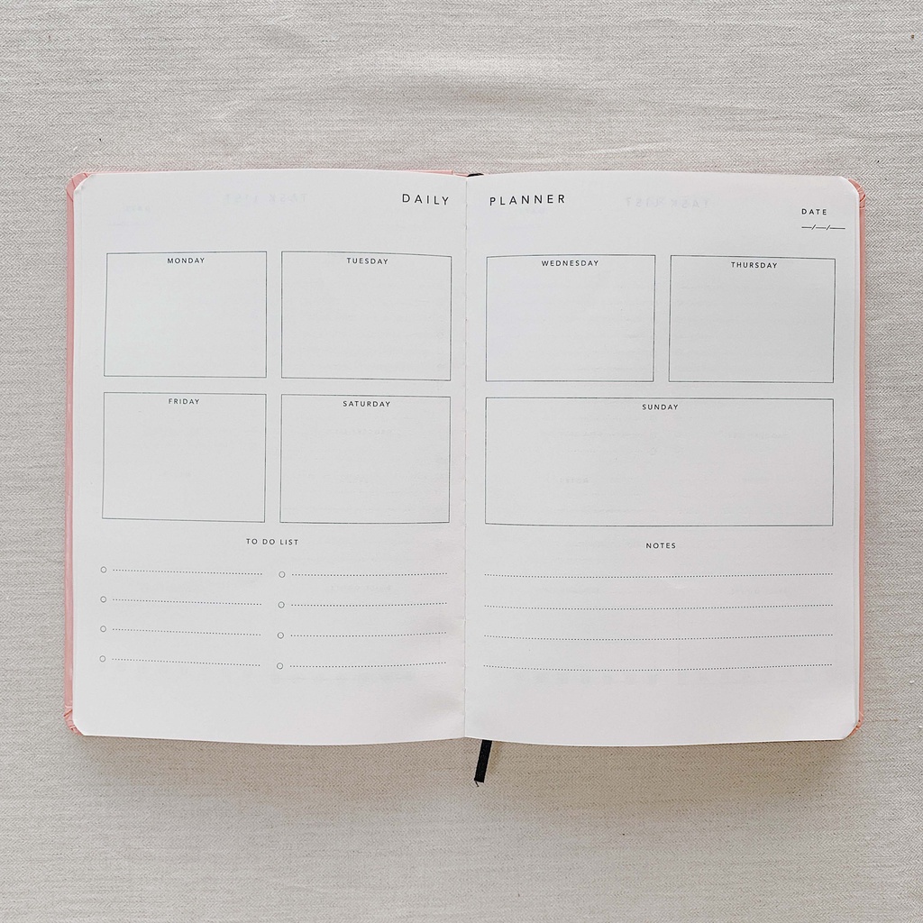 Sổ Crabit Planner - Bìa xanh sọc vàng