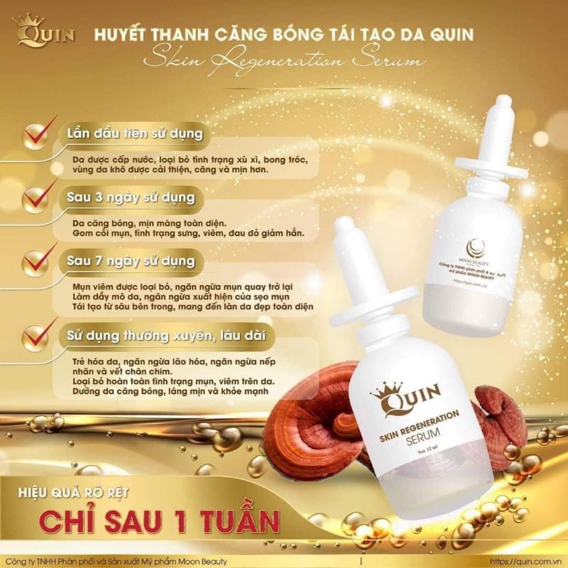 Huyết thanh căng bóng da Quin