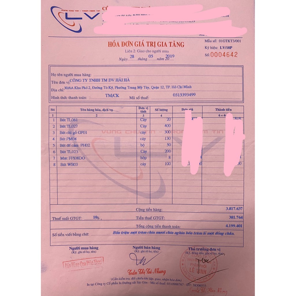 Hộp 10 bút thiên long PM04