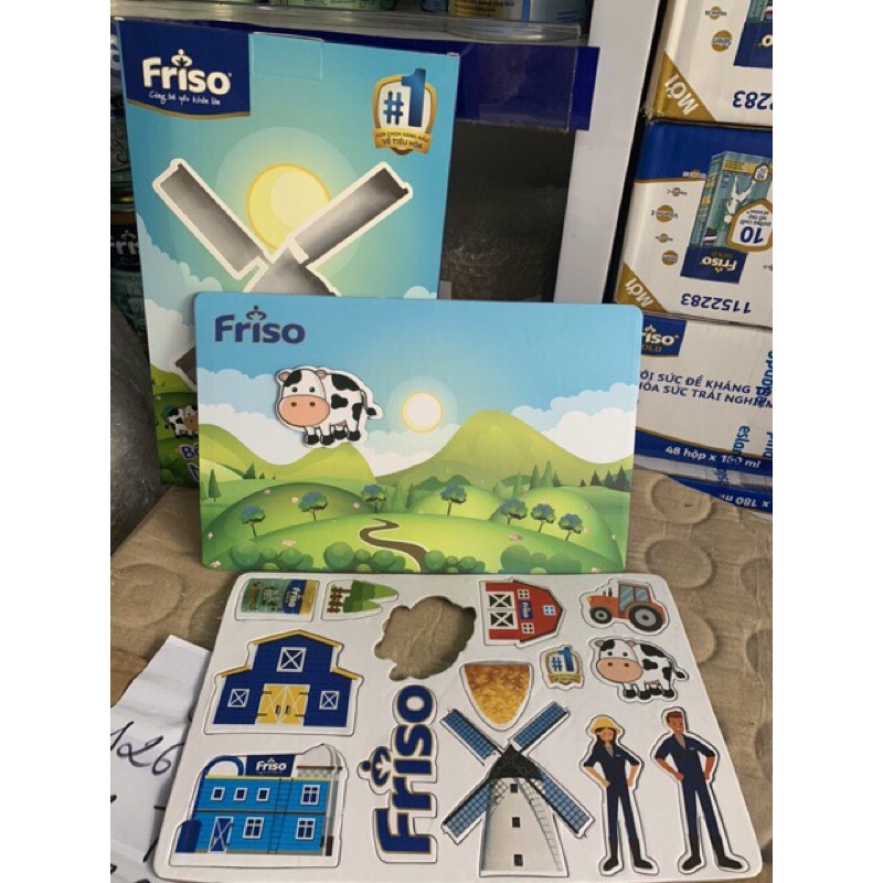 Bộ đồ chơi ghép hình nam châm nông trại friso